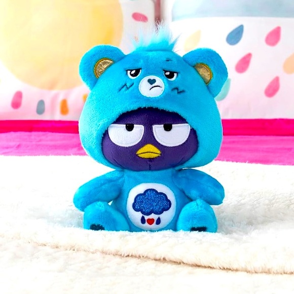 Hello Kitty Care Bears Badtz-Maru Dressed As Grumpy Bear 9" Plush NWT - Picture 2 of 6